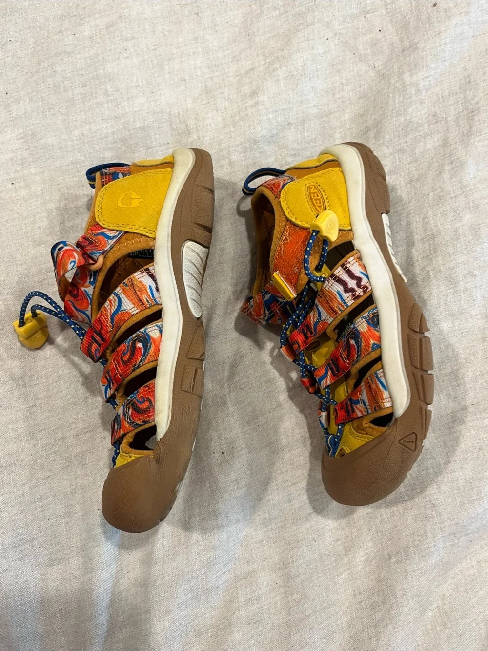 Keen Kids Yellow Multicolor Closed-Toe Outdoor Sandals